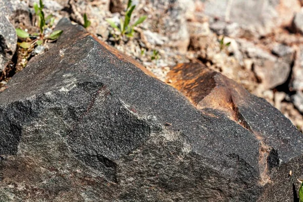 Камни Содержат Железную Руду Минералы Недра Земли — стоковое фото