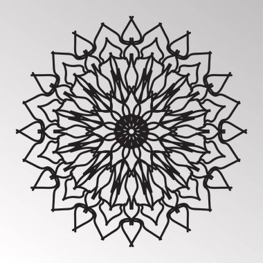 Mandala vektör elementi yuvarlak süslemesi