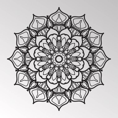 Mandala vektör elementi yuvarlak süslemesi