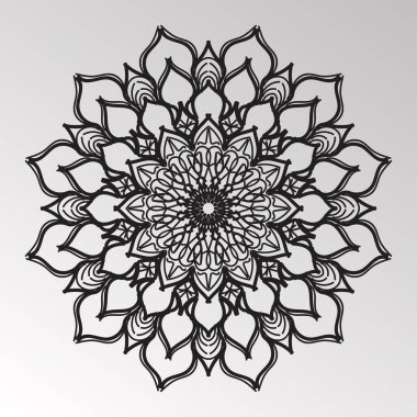 Mandala vektör elementi yuvarlak süslemesi