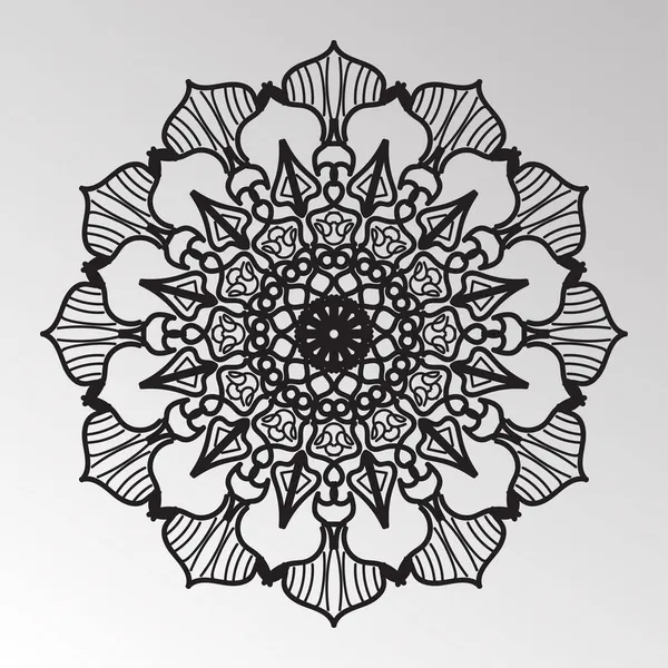 Mandala Vetor Elemento Redondo Ornamento Decoração —  Vetores de Stock