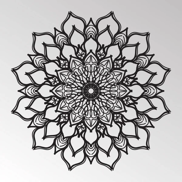 Mandala Διανυσματικό Στοιχείο Στρογγυλό Στολίδι Διακόσμηση — Διανυσματικό Αρχείο