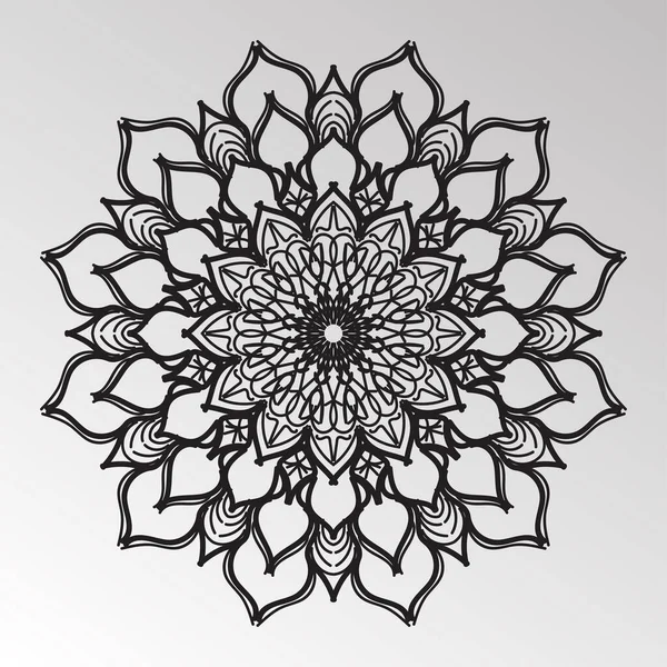 Mandala Vetor Elemento Redondo Ornamento Decoração —  Vetores de Stock