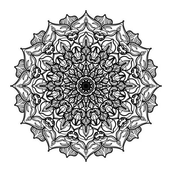 Mandala Indio Textura Papel Corte — Vector de stock