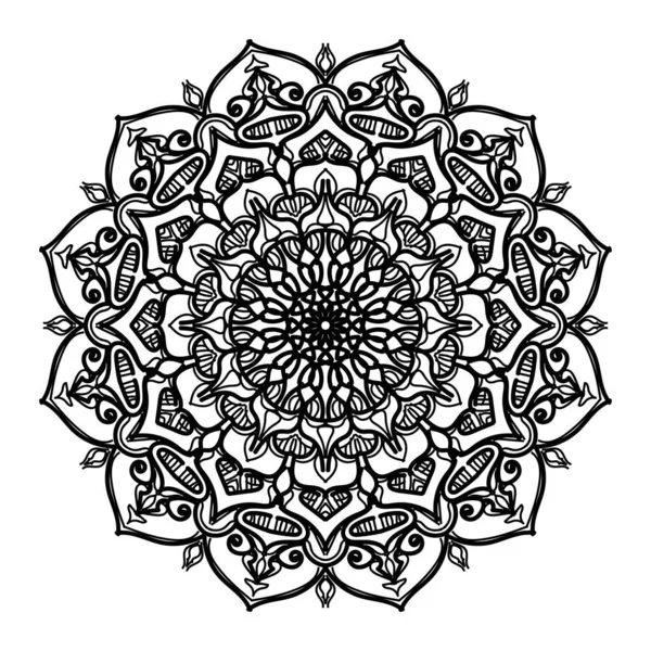 Mandala Indien Texture Découpe Papier — Image vectorielle