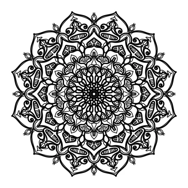 Indian Mandala Texture Paper Cut — Stockvektor