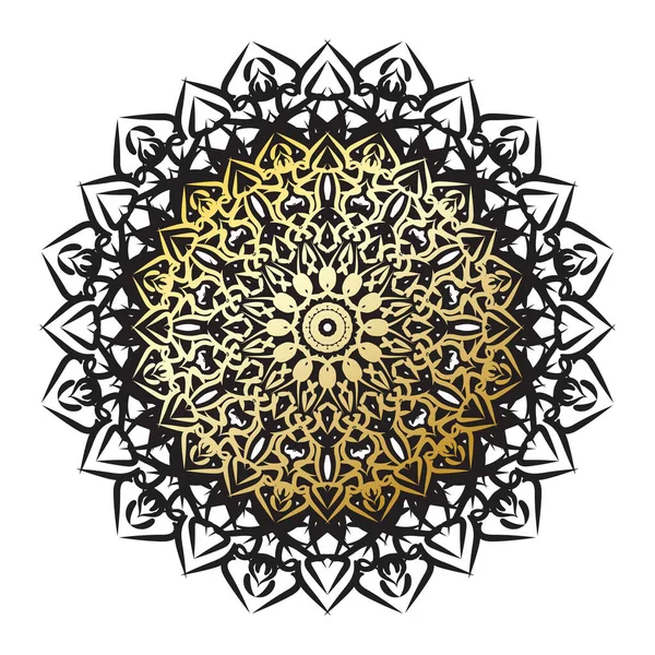 Vector Círculo Abstracto Redondo Estilo Mandala Lujo — Archivo Imágenes Vectoriales