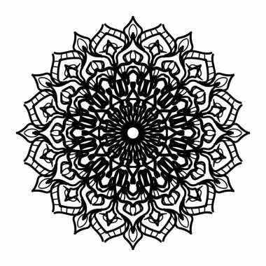 Vektör yuvarlak soyut çember. Mandala tarzı. EPS 10