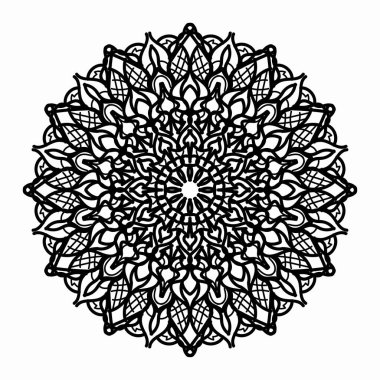 Vektör yuvarlak soyut çember. Mandala tarzı. EPS 10