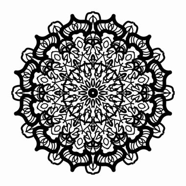 Vektör yuvarlak soyut çember. Mandala tarzı. EPS 10