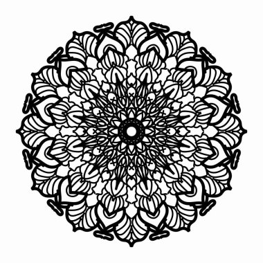 Vektör yuvarlak soyut çember. Mandala tarzı. EPS 10