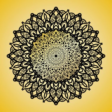 Vektör yuvarlak soyut çember. Mandala tarzı. EPS 10