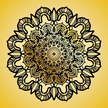 Vektör yuvarlak soyut çember. Mandala tarzı. EPS 10