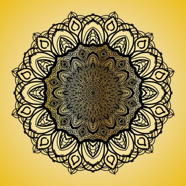 Vektör yuvarlak soyut çember. Mandala tarzı. EPS 10