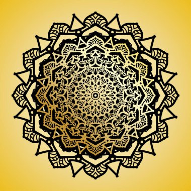 Vektör yuvarlak soyut çember. Mandala tarzı. EPS 10