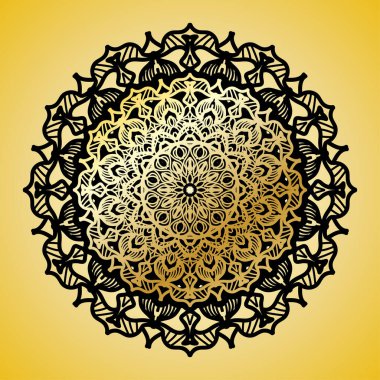 Vektör yuvarlak soyut çember. Mandala tarzı. EPS 10