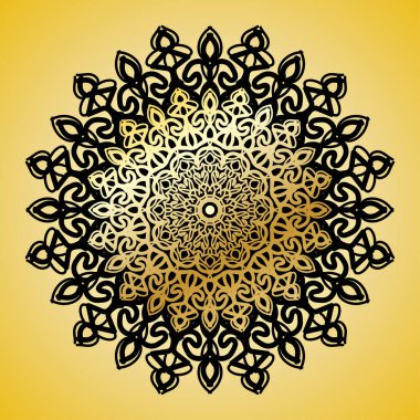 Vektör yuvarlak soyut çember. Mandala tarzı. EPS 10