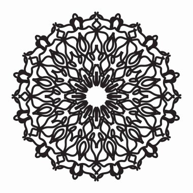 Vektör yuvarlak soyut çember. Mandala tarzı. EPS 10