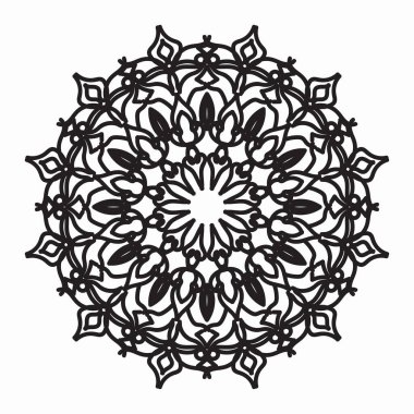 Vektör yuvarlak soyut çember. Mandala tarzı. EPS 10