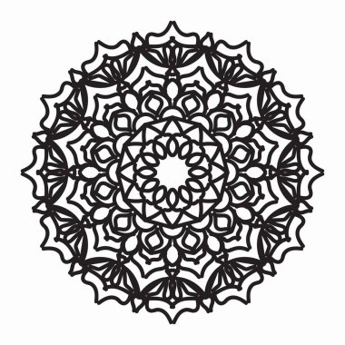 Vektör yuvarlak soyut çember. Mandala tarzı. EPS 10
