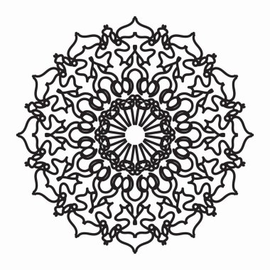 Vektör yuvarlak soyut çember. Mandala tarzı. EPS 10