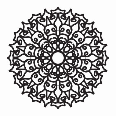 Vektör yuvarlak soyut çember. Mandala tarzı. EPS 10