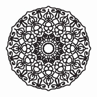 Vektör yuvarlak soyut çember. Mandala tarzı. EPS 10