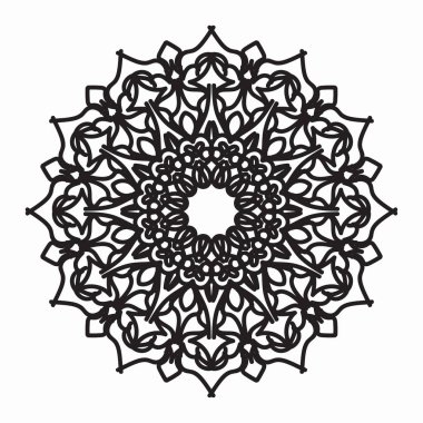 Vektör yuvarlak soyut çember. Mandala tarzı. EPS 10
