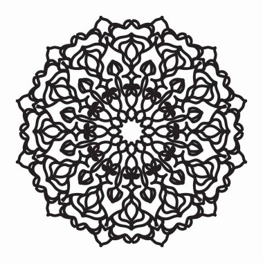 Vektör yuvarlak soyut çember. Mandala tarzı. EPS 10