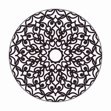 Vektör yuvarlak soyut çember. Mandala tarzı. EPS 10