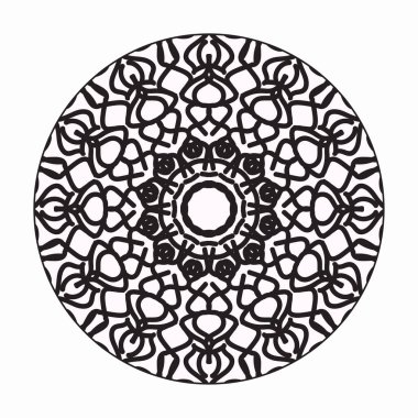 Vektör yuvarlak soyut çember. Mandala tarzı. EPS 10
