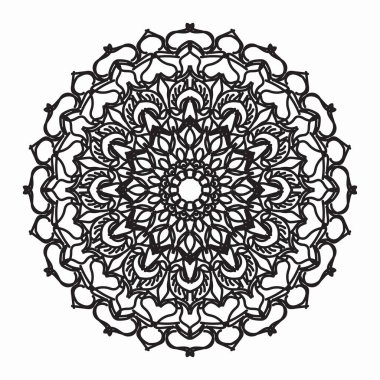 Vektör yuvarlak soyut çember. Mandala tarzı. EPS 10