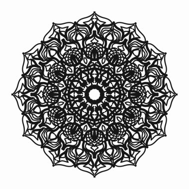 Vektör yuvarlak soyut çember. Mandala tarzı. EPS 10