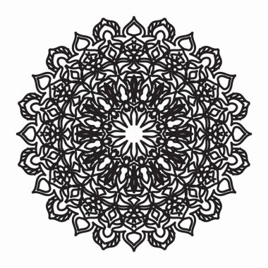 Vektör yuvarlak soyut çember. Mandala tarzı. EPS 10