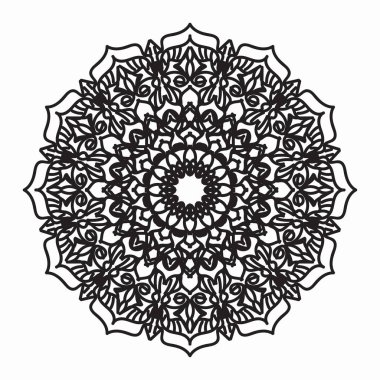 Vektör yuvarlak soyut çember. Mandala tarzı. EPS 10