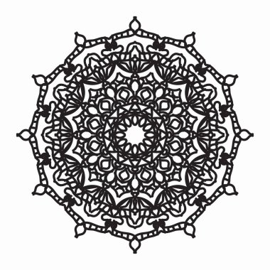 Vektör yuvarlak soyut çember. Mandala tarzı. EPS 10