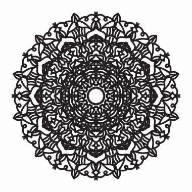 Vektör yuvarlak soyut çember. Mandala tarzı. EPS 10