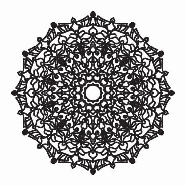 Vektör yuvarlak soyut çember. Mandala tarzı. EPS 10