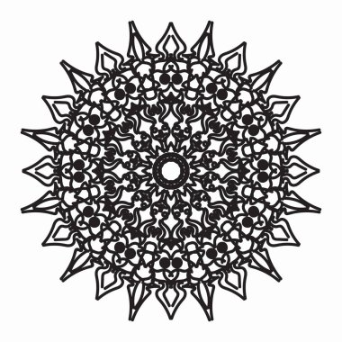 Vektör yuvarlak soyut çember. Mandala tarzı. EPS 10