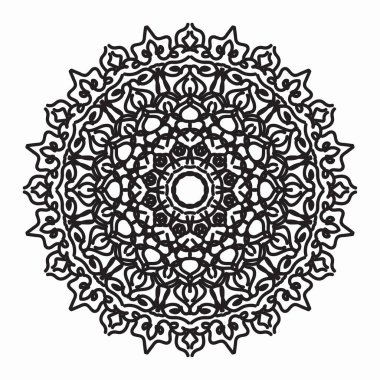Vektör yuvarlak soyut çember. Mandala tarzı. EPS 10