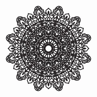 Vektör yuvarlak soyut çember. Mandala tarzı. EPS 10