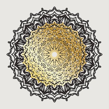 Vektör yuvarlak soyut çember. Mandala tarzı. EPS 10