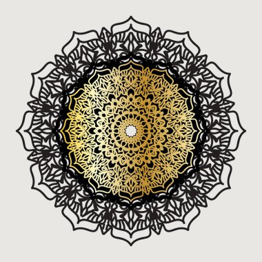 Vektör yuvarlak soyut çember. Mandala tarzı. EPS 10