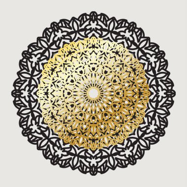 Vektör yuvarlak soyut çember. Mandala tarzı. EPS 10