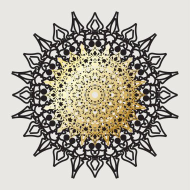 Vektör yuvarlak soyut çember. Mandala tarzı. EPS 10