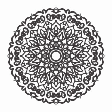 Vektör yuvarlak soyut çember. Mandala tarzı. EPS 10