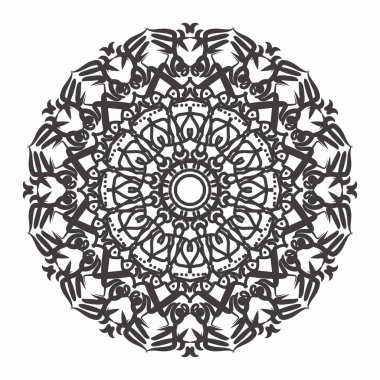 Vektör yuvarlak soyut çember. Mandala tarzı. EPS 10