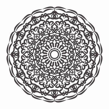 Vektör yuvarlak soyut çember. Mandala tarzı. EPS 10