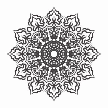 Vektör yuvarlak soyut çember. Mandala tarzı. EPS 10