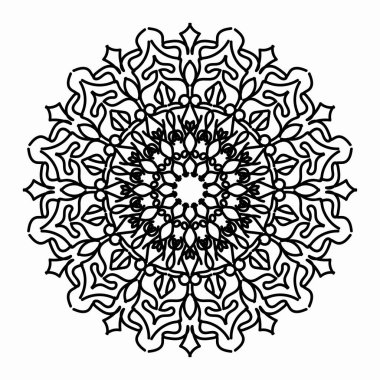 Vektör yuvarlak soyut çember. Mandala tarzı. EPS 10